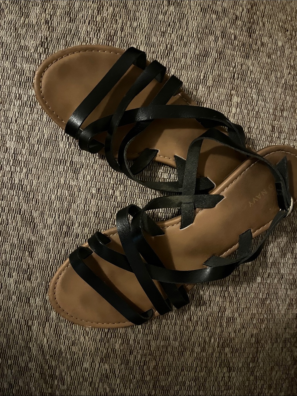 Old Navy Black Multi-Strap Women's Sandals Size 9